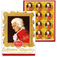 Reber Mozart Chocolate  Kugel Portrait Gift Box 12 Pieces