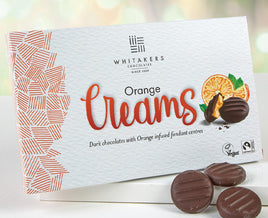 Whitakers Dark Chocolate with Orange Infused Creams 5.3oz Box