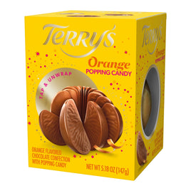 Terry's Orange Popping Candy Chocolate 5.18oz Box.  Holiday Favorite