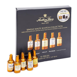 Anthon Berg Single Malts Scotch Chocolate Liquor 10 Pieces Gift Box 5.47oz