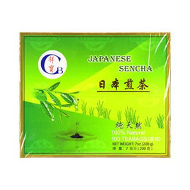CB Japanese Sencha Green Tea – 7oz Box with 100 Teabags for Fresh Flavor
