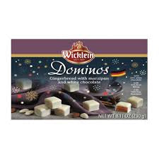 Wicklein Dominos Gingerbread with Marzipan and white chocolate 8.11oz Box