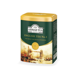 Ahmad English Tea No.1 Loose Leaf 3.5oz Keepsake Tin Box
