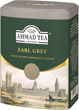Ahmad Earl Grey Tea Loose Leaf 3.5oz Keepsake Tin Box