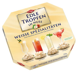 Trumpf Edle Tropfen in Nuss Weisse Spezialitäten Pralines (Pina Colada, Gin Daisy, Vodka Lemon, Daiquiri) 8.8oz Gift Box