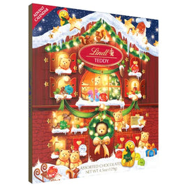 Lindt Holiday Chocolate Teddy Bear Advent Calendar 4.5oz
