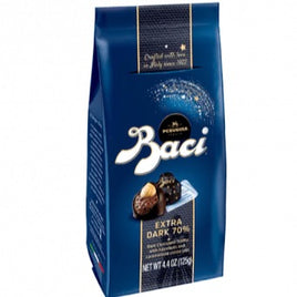 Baci 70% Extra Dark Chocolate Truffle with Hazelnuts 4.4oz Bag, Christmas Favorite