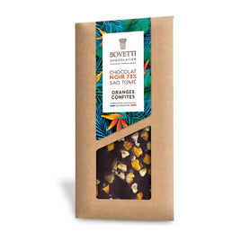 Bovetti Dark Chocolate Candied Orange 3.6oz Bar