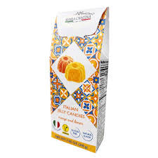 Maria Cristina Italian Vegan Orange Lemon Jelly Candies 7.05oz Box