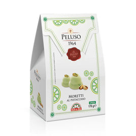 Peluso Moretti Pistachio Chocolate Cookies with Pistachio Cream 6oz Box