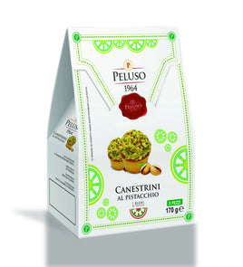 Peluso Canestrini Pistachio Covered & Filled Shortbread Cookies 6oz Box
