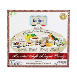 Barbiero Assorted Soft Nougat Candy 6.35oz Gift Box