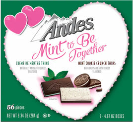Andes Creme De Menthe Thins Cookie Crunch 9.34oz Box Valentine Gift Box